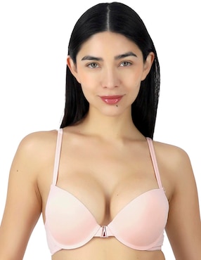 Brassiere escote profundo con copa preformada para mujer