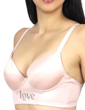 Brassiere peto medio Lady Carnival copa doble push up para mujer