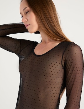Body Zelina cuello redondo escote espalda abierta para mujer