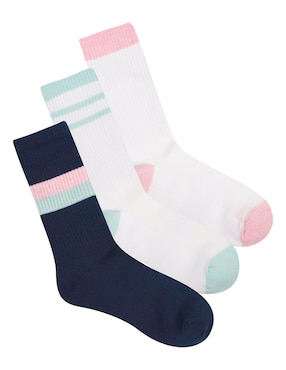 Set de calceta Weekend de algodón para mujer 3 pares