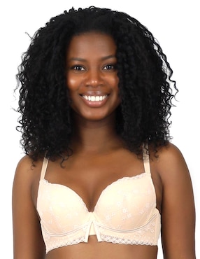 Brassiere escote profundo Lady Carnival copa perforada para mujer