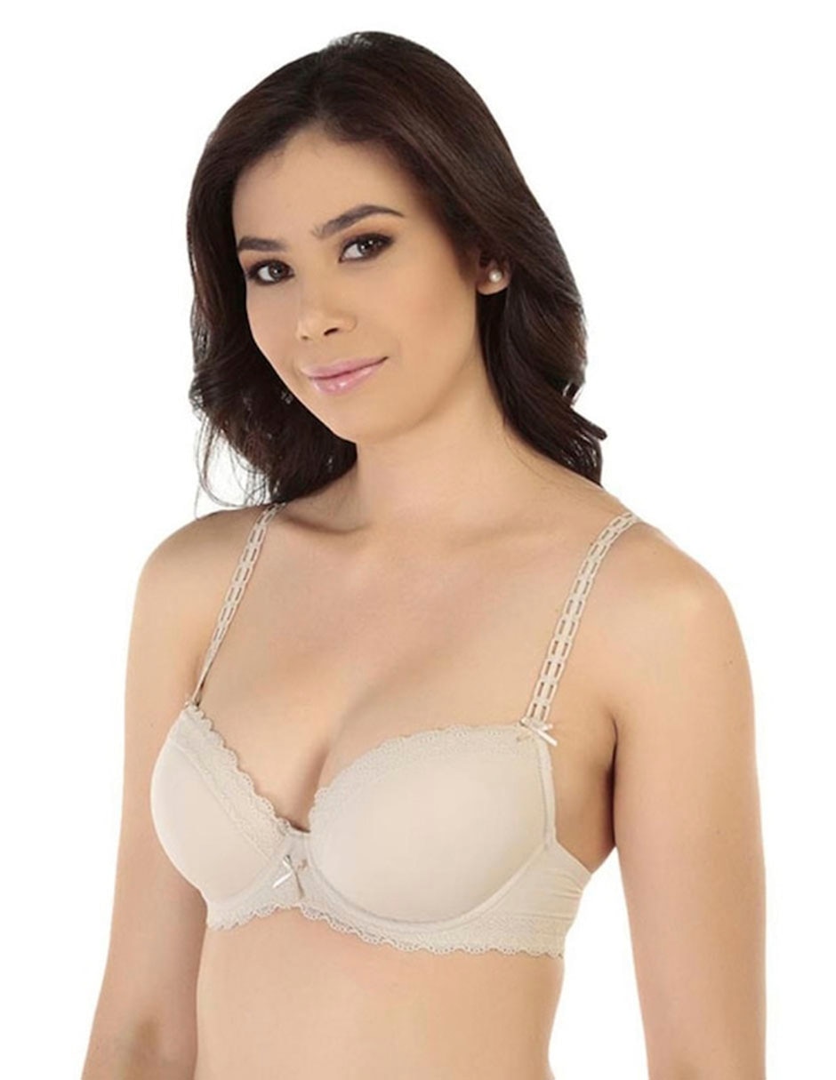 Brassiere demi con copa para mujer 6