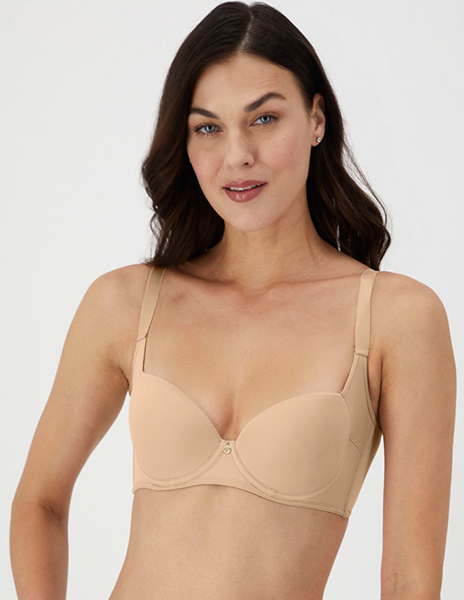 Brassiere demi con copa para mujer