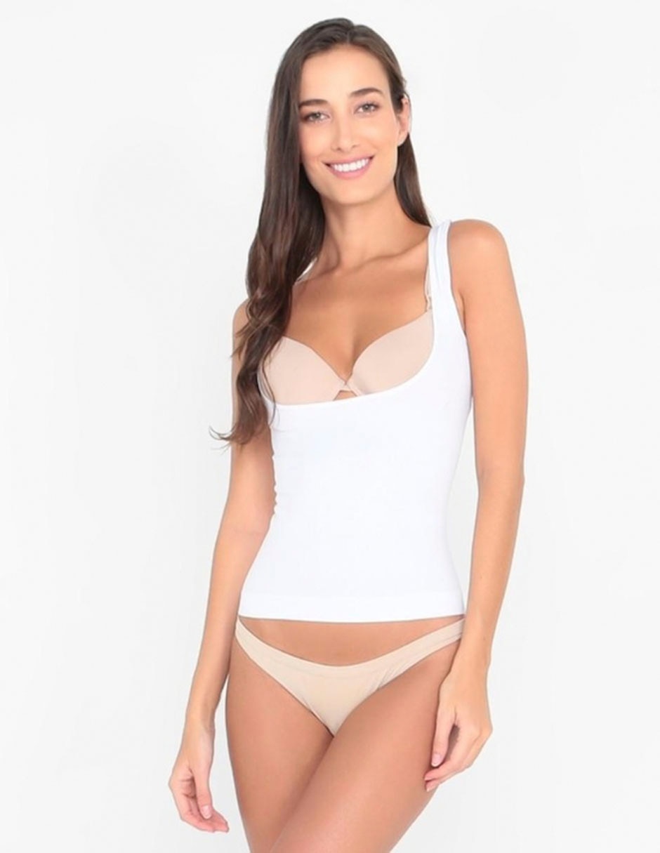 Camiseta tipo faja con compresión media para mujer 6