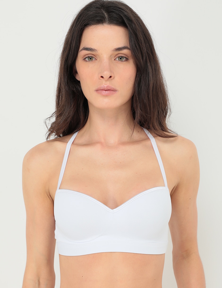 T-shirt bra copa balconette para mujer