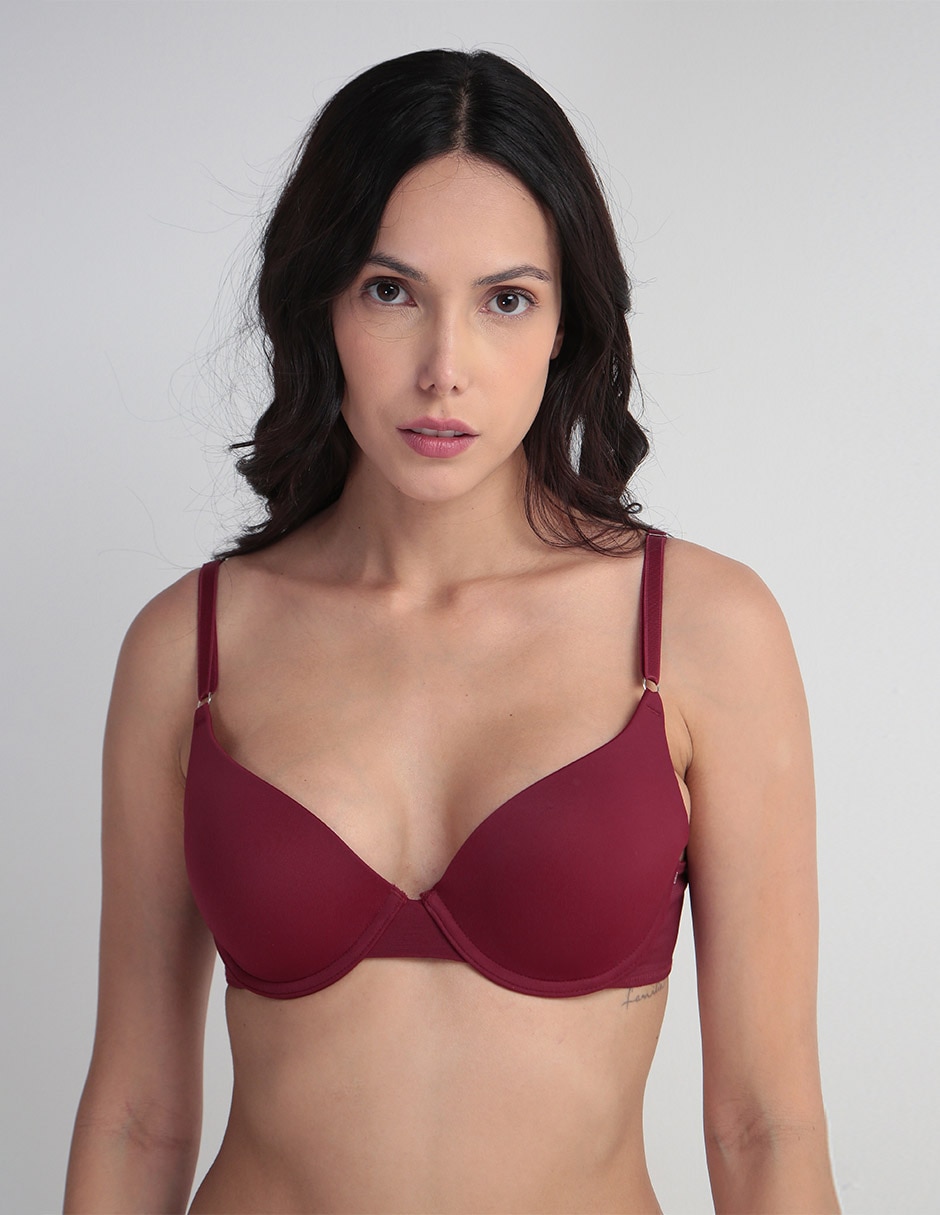Brassiere demi copa push up para mujer 1