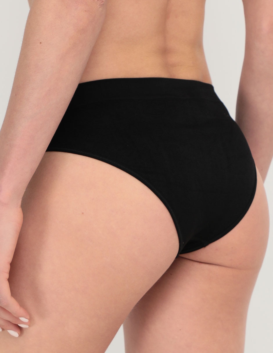 BIKINI CANON, CH, NEGRO LISO CLÁSICO 44