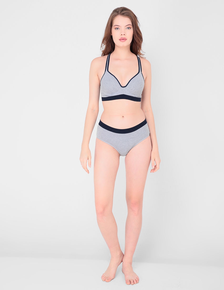 Brassiere racer back copa preformada para mujer 5