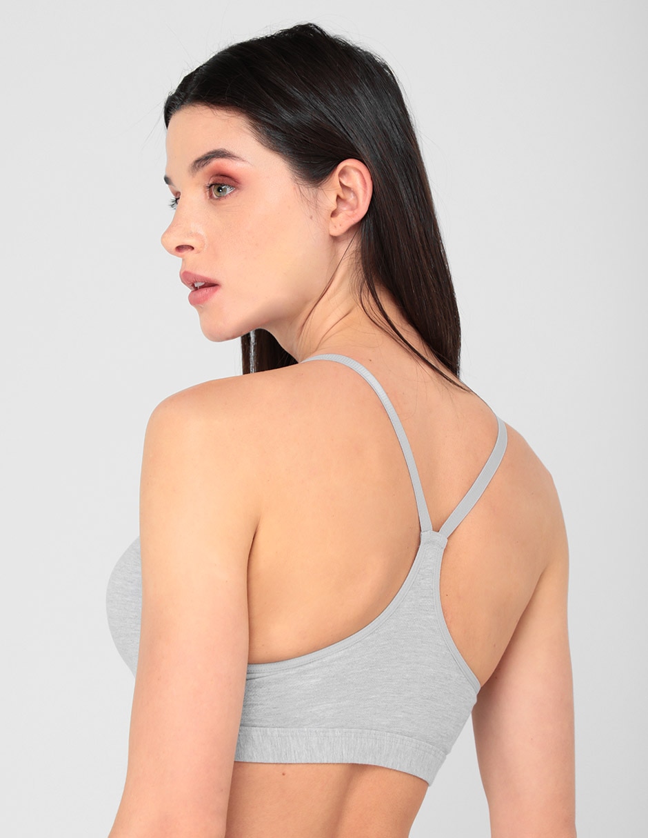 BRASSIERE MAREL, 38B, GRIS LISO BÁSICO