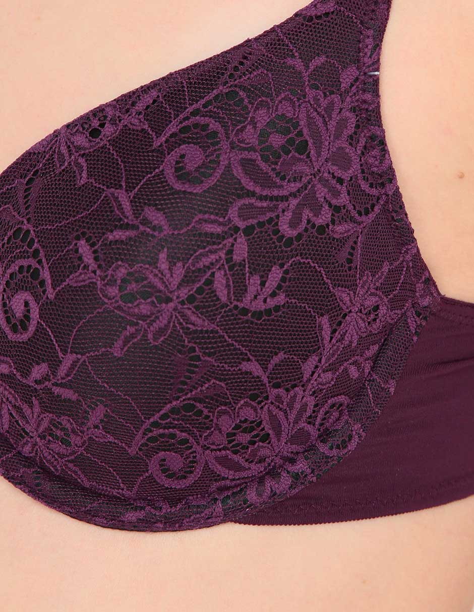 BRASSIERE ILUSION, 38-B, VINO 7267