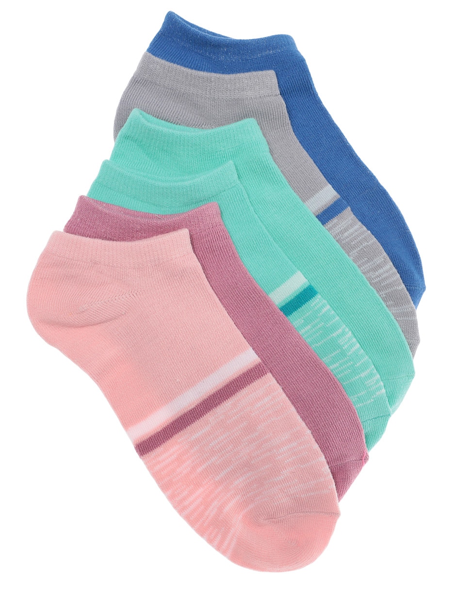 Lote de 6 pares de calcetines para niña IN EXTENSO, talla 31/34.