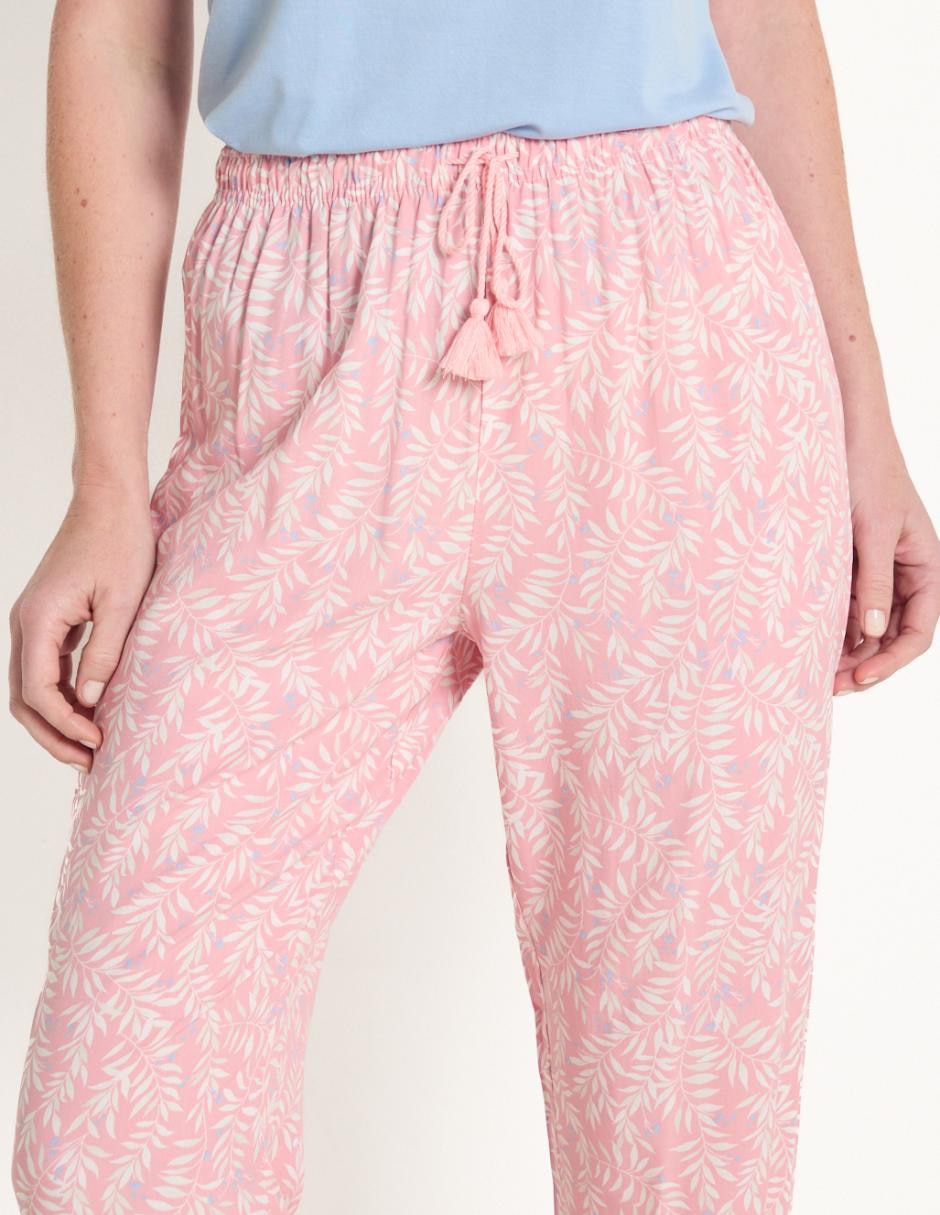 Pantalón pijama de algodón para mujer 4