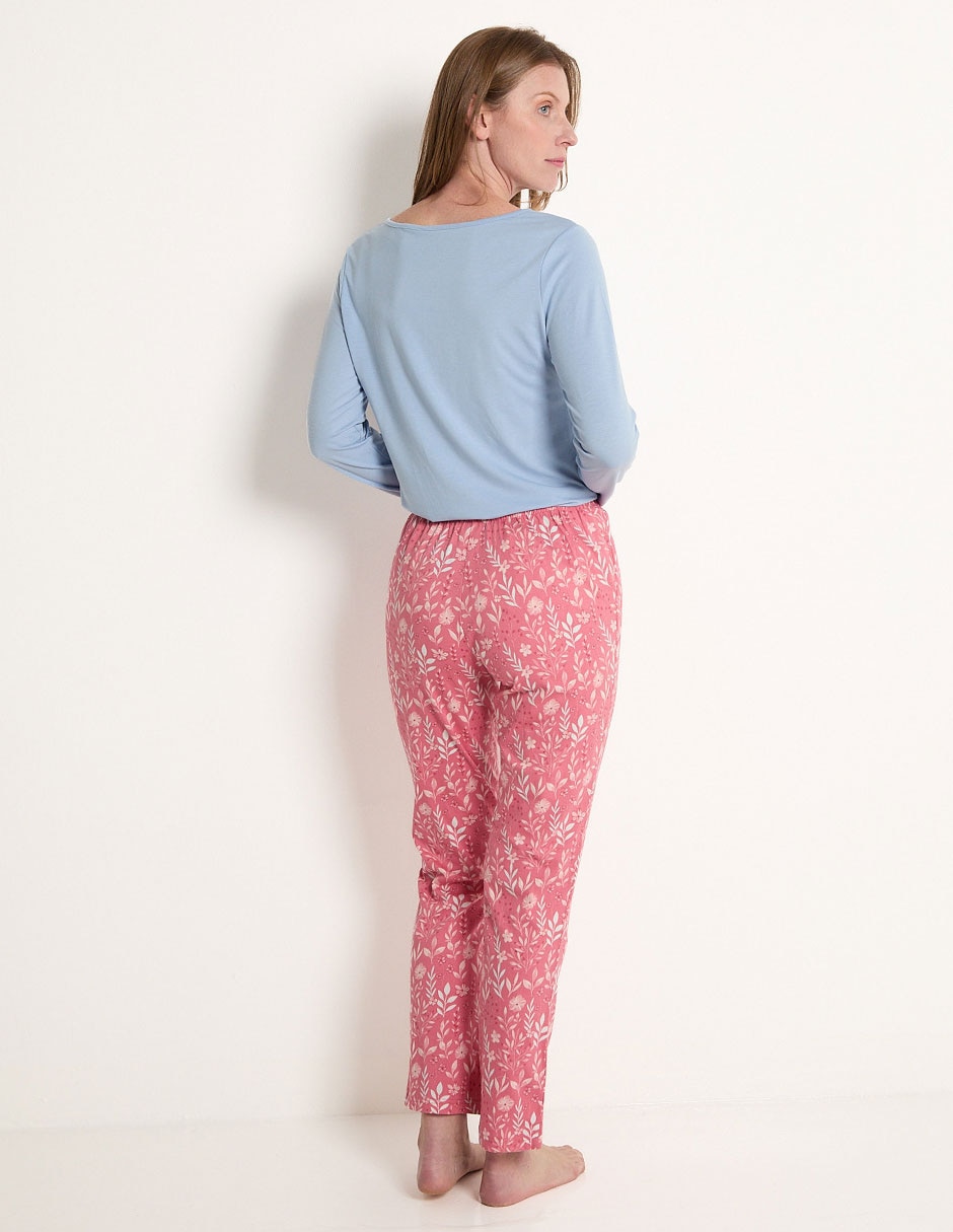 Pantalón pijama de algodón para mujer 2