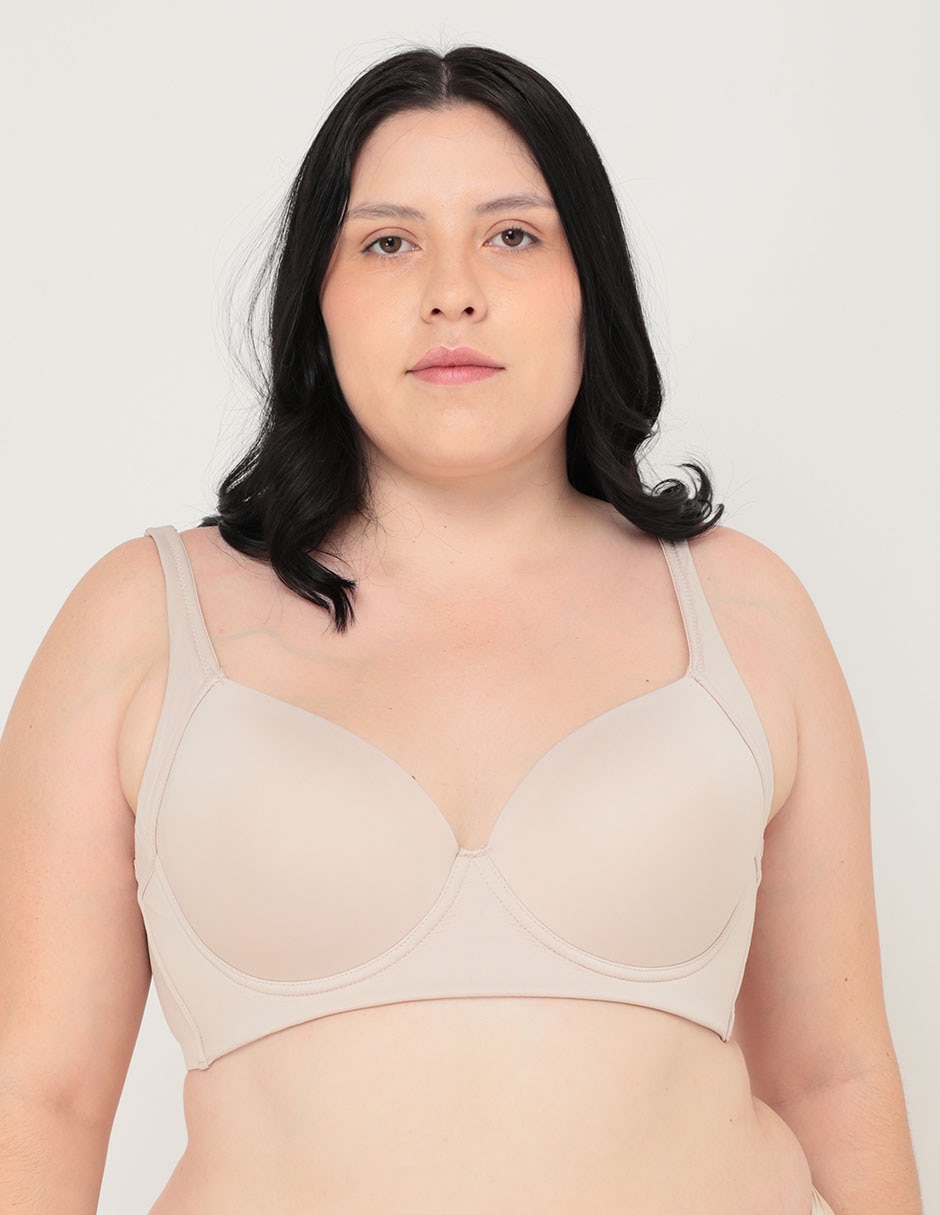 Brassiere demi con copa para mujer 1