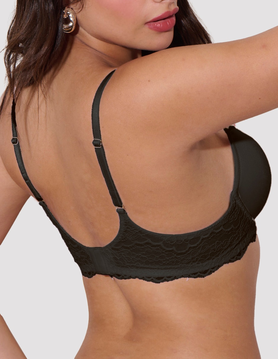 Brassiere demi con copa para mujer 3
