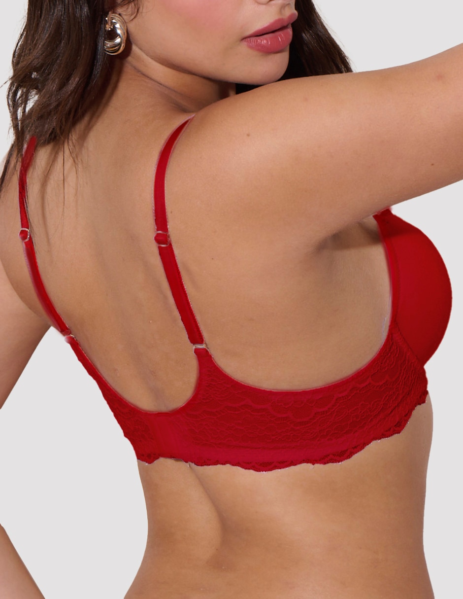 Brassiere demi con copa para mujer 3