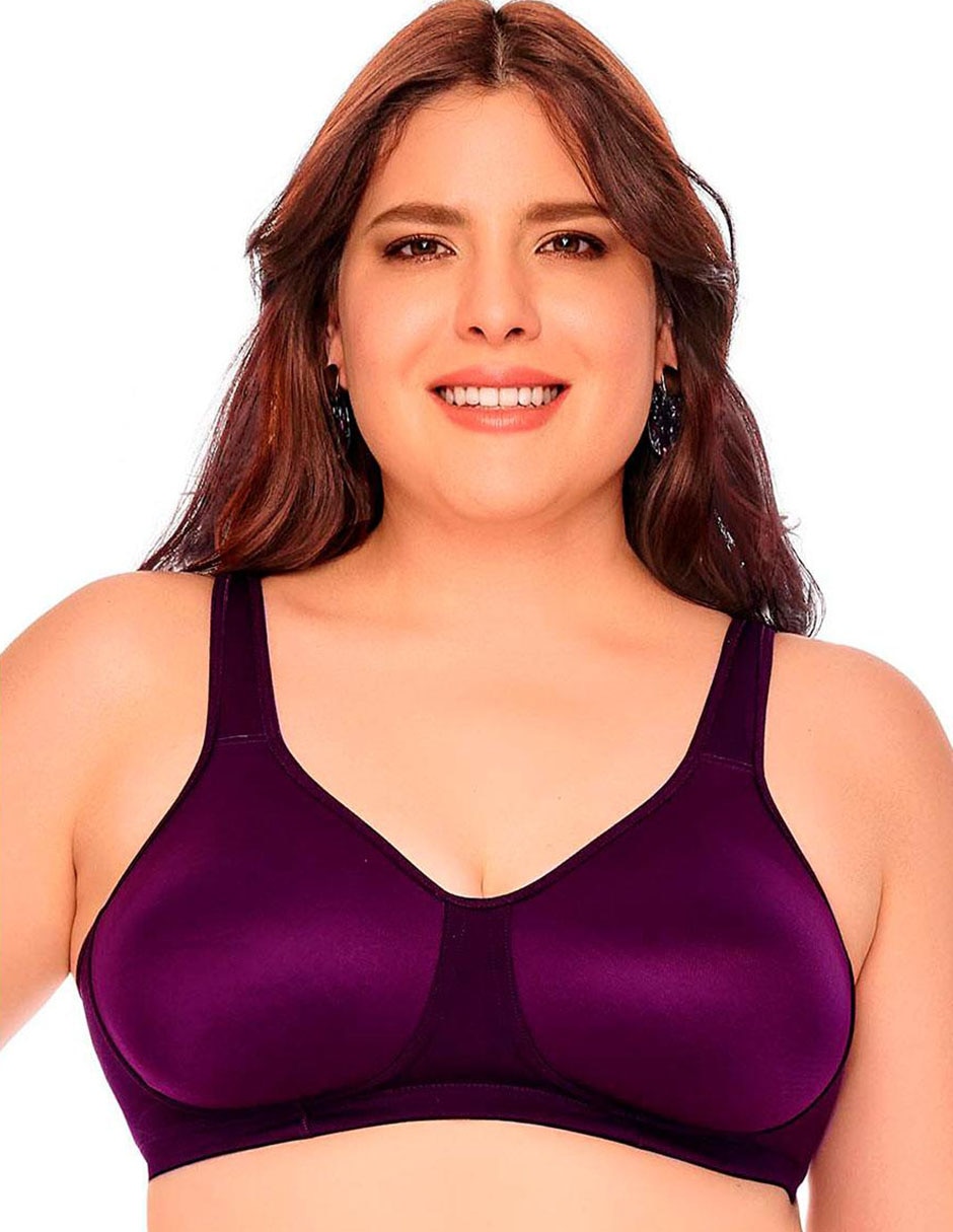 Brassiere peto medio con copa para mujer 2