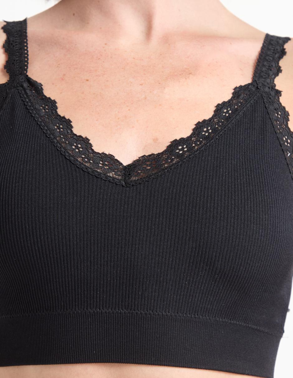 Bralette copa preformada para mujer 4