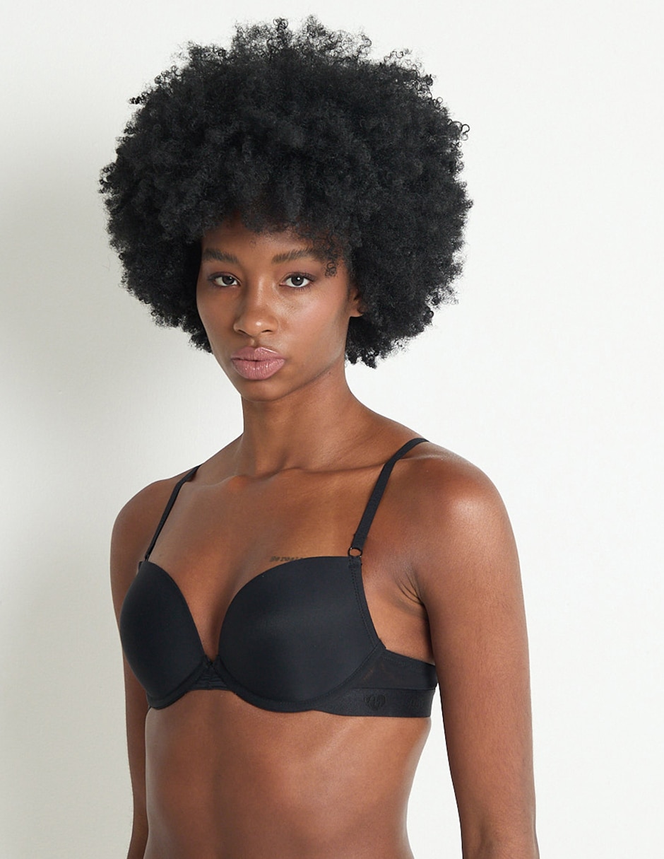 Brassiere demi copa preformada para mujer 2