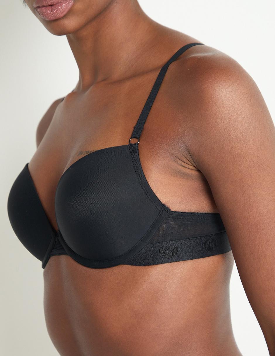 Brassiere demi copa preformada para mujer 4
