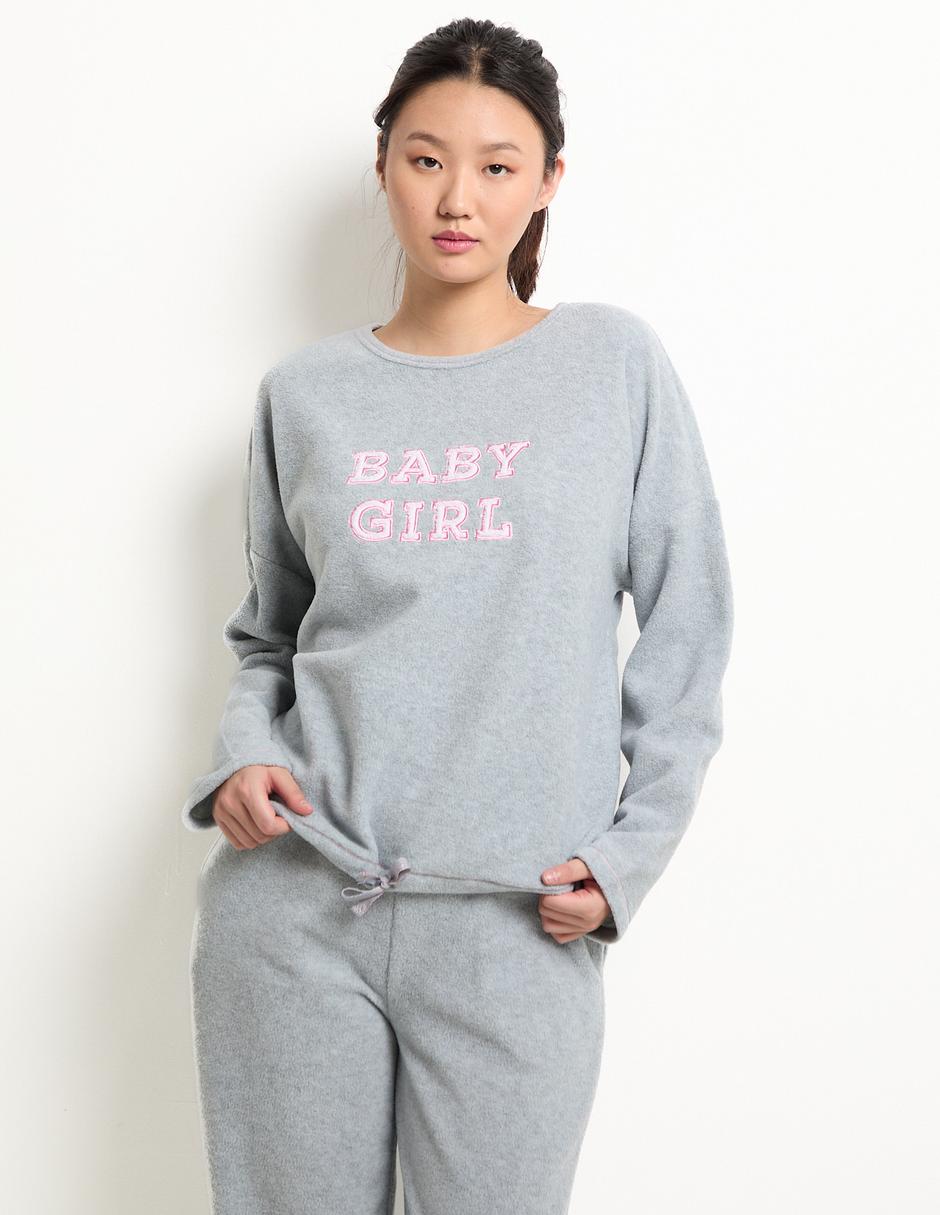 Sudadera con grabado para mujer 1