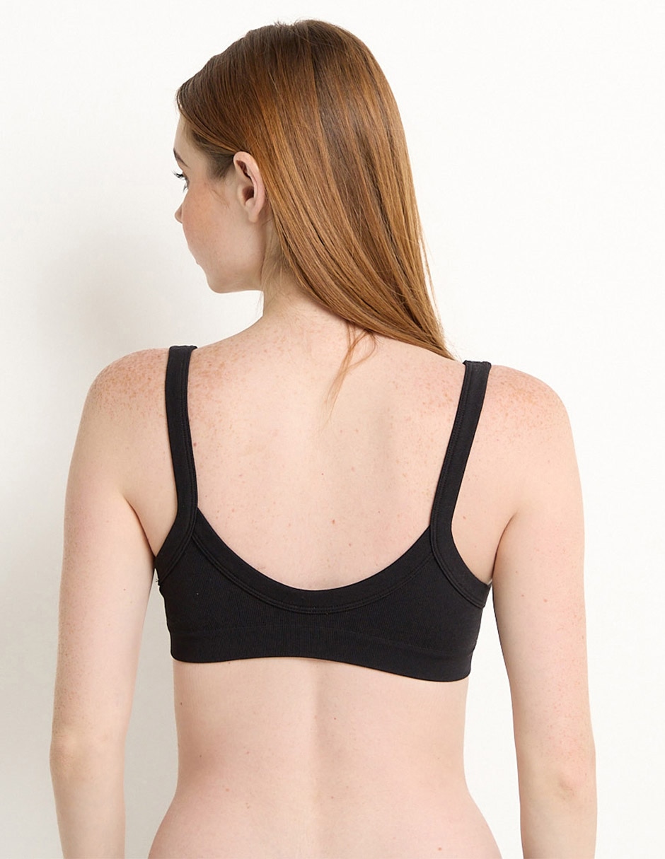 Set brassiere deportivo copa removible seamless para mujer 3