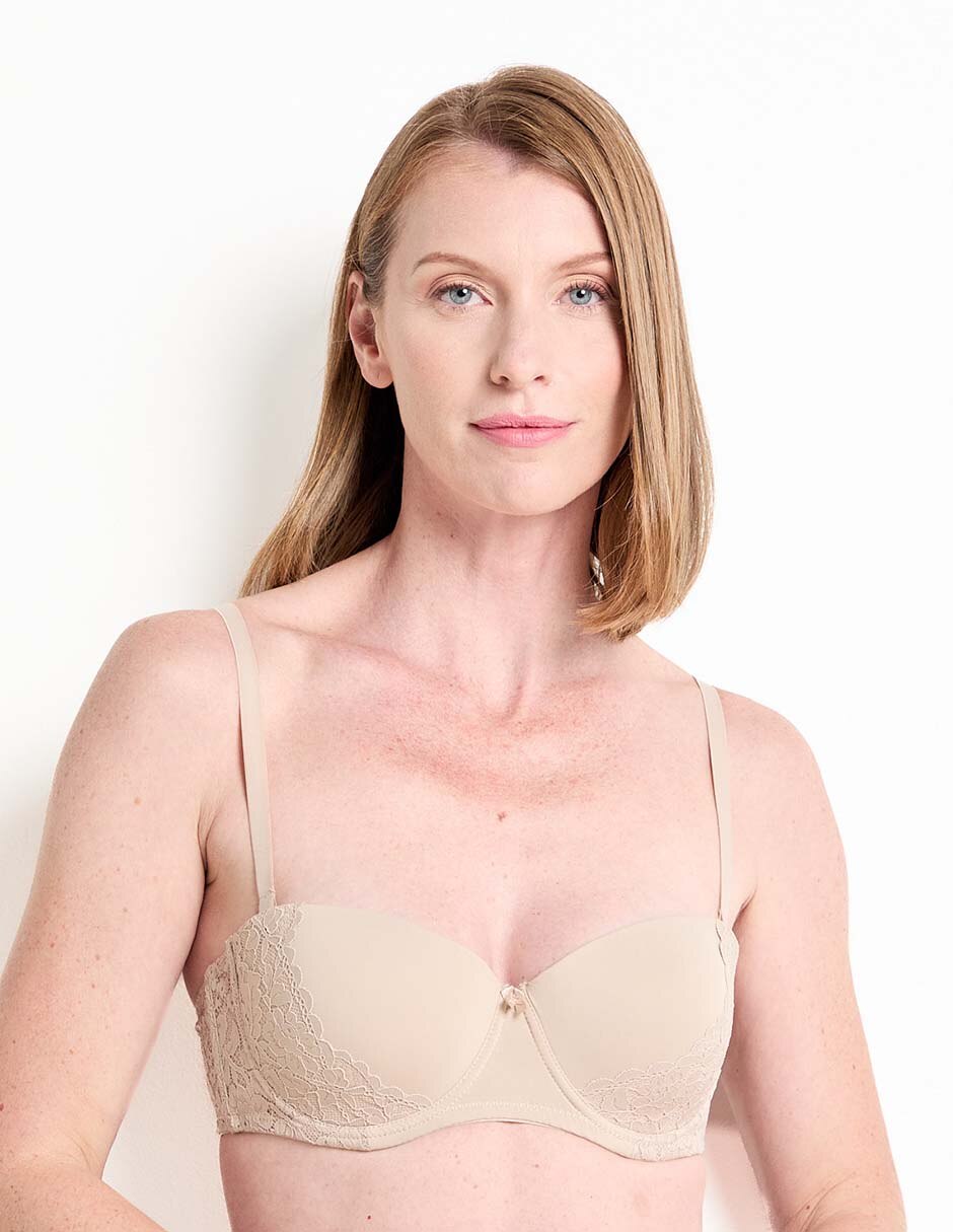 Brassiere balconette media copa para mujer 1