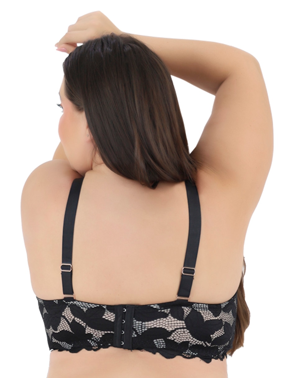 Brassiere strapless balconette para mujer 3