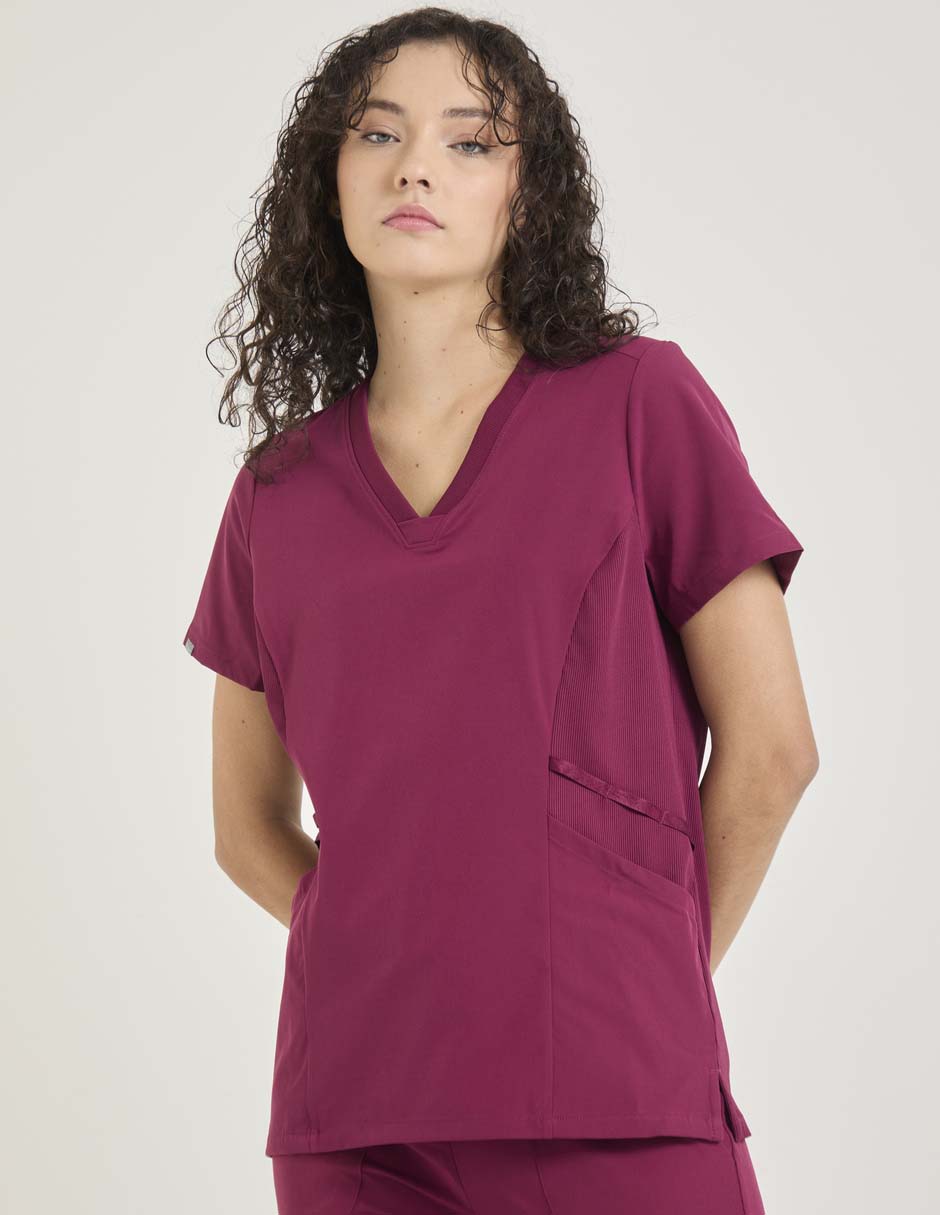 Playera manga corta cuello V para mujer Playera manga corta cuello V para mujer