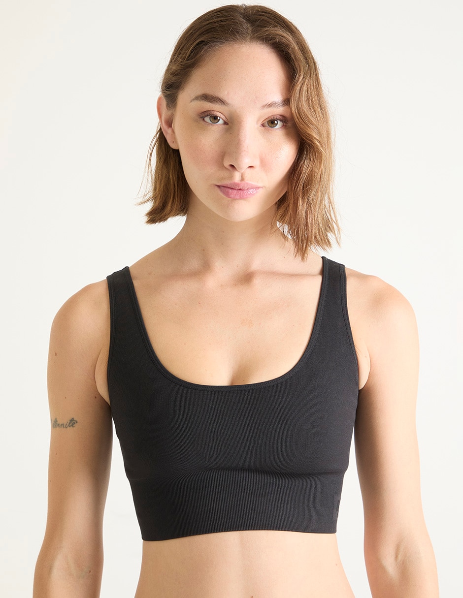 Brassiere deportivo con copa seamless para mujer Brassiere deportivo con copa seamless para mujer