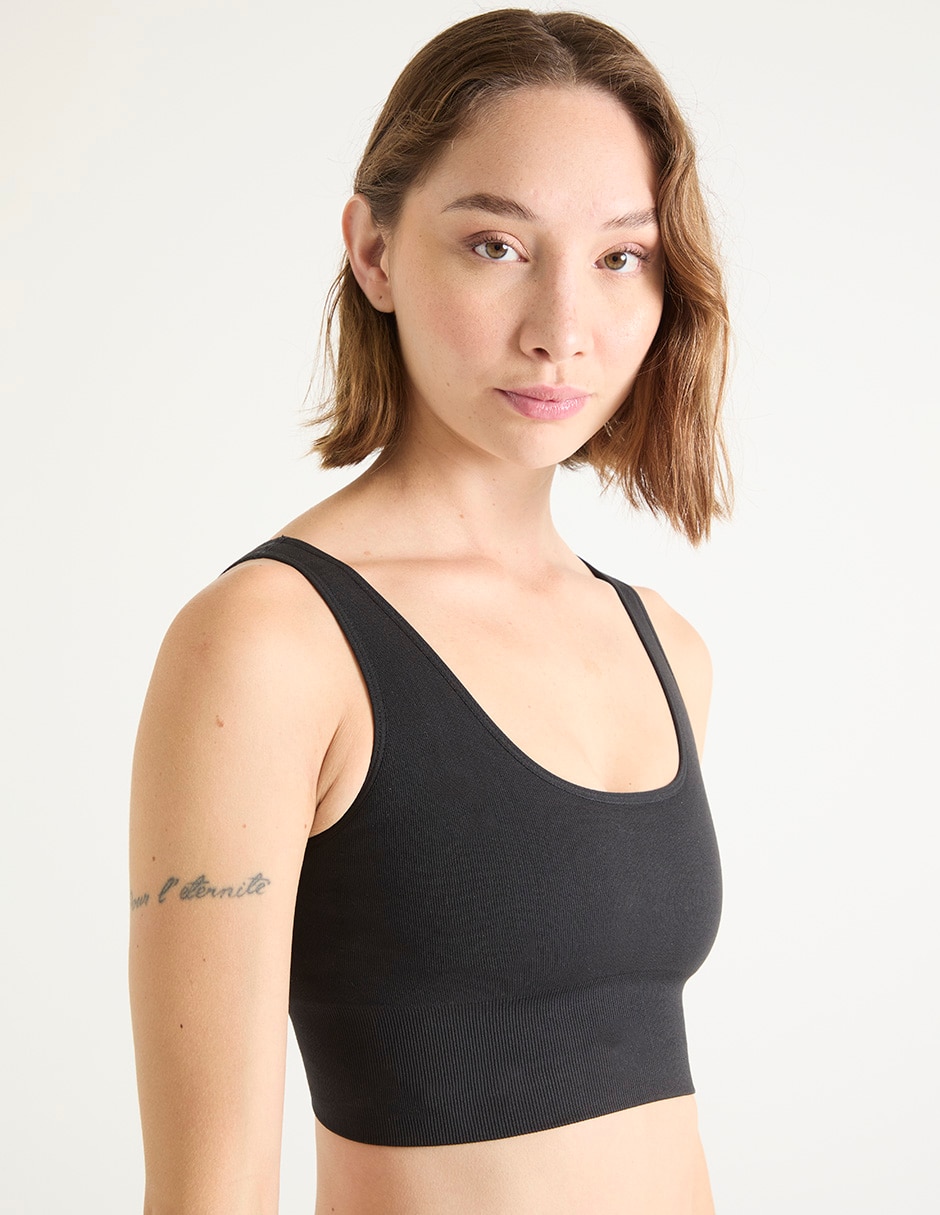 Brassiere deportivo con copa seamless para mujer 2