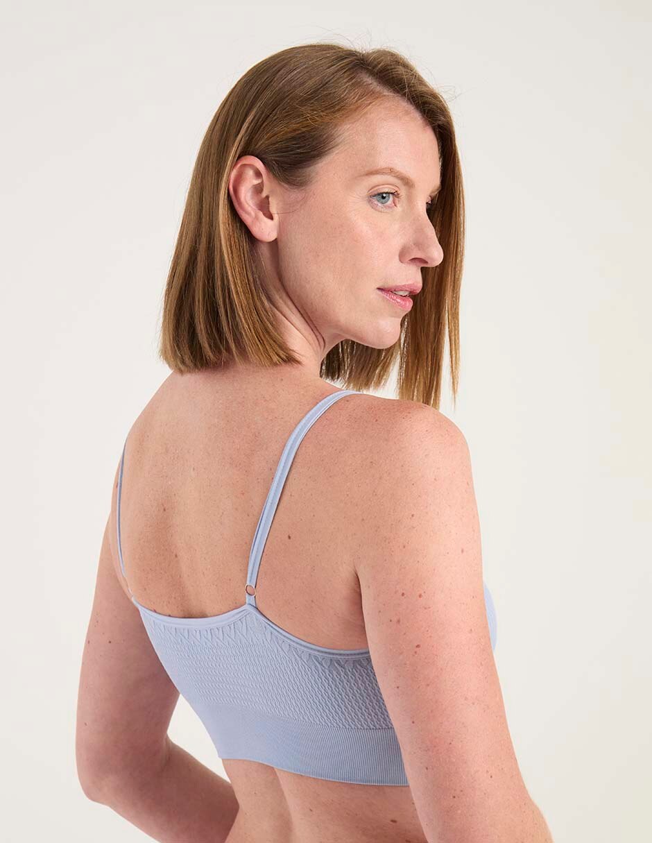 Brassiere peto medio con copa para mujer 2
