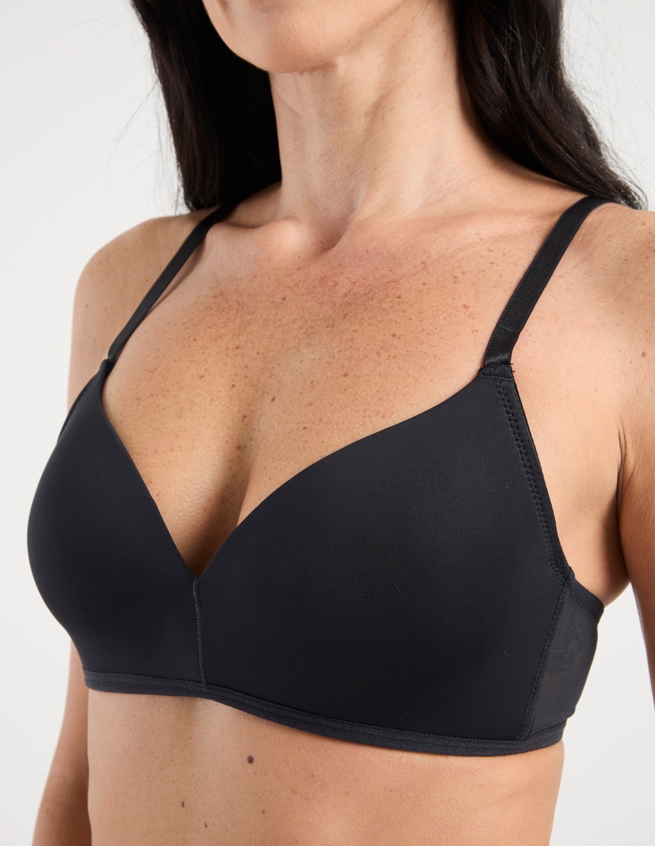 Brassiere demi copa preformada para mujer 4