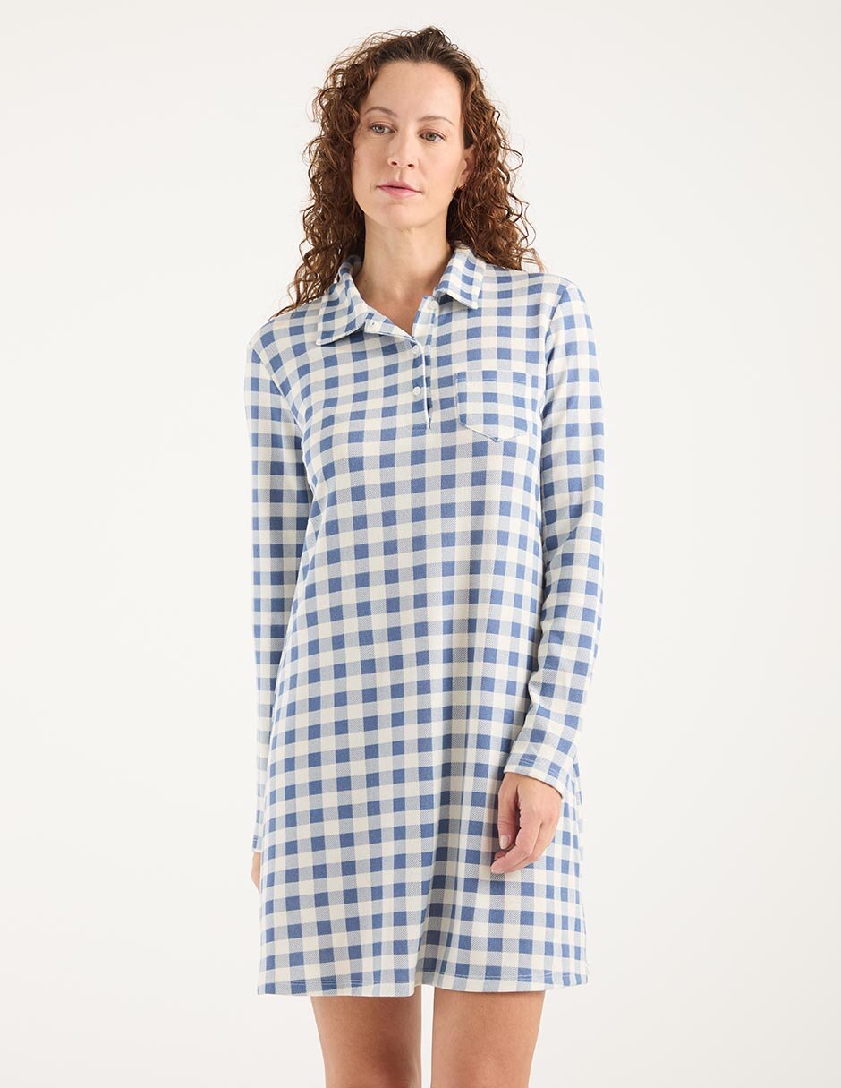 Camisón Weekend estampado a cuadros Suburbia