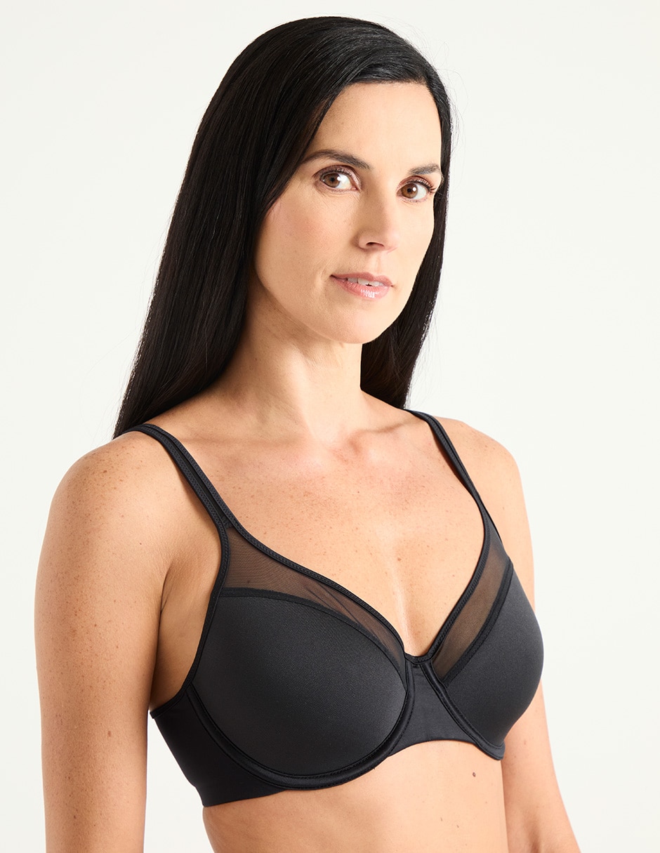 Brassiere demi con copa para mujer 2