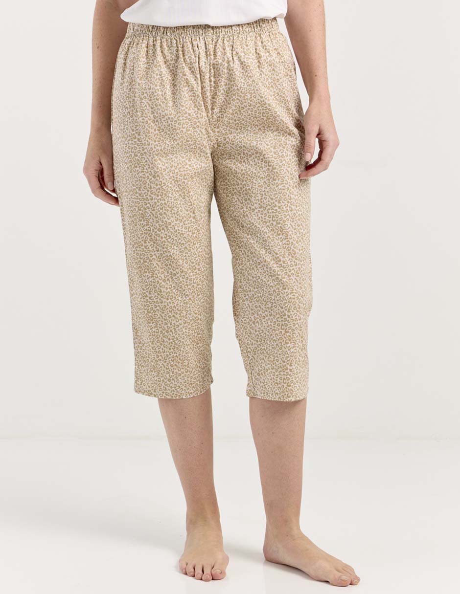 Pantalón capri regular para mujer