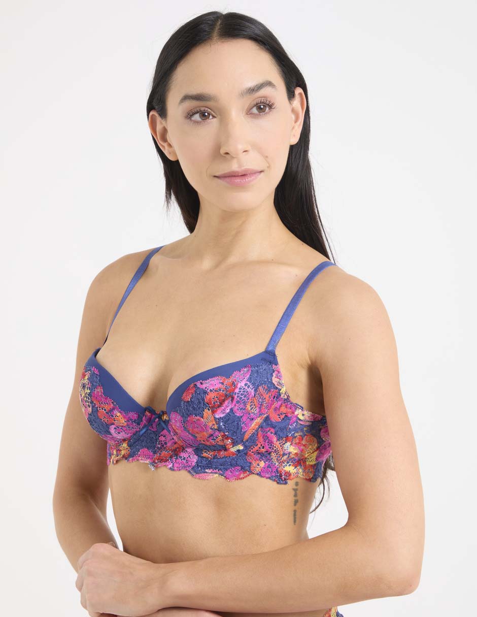 Brassiere plunge con copa para mujer 2