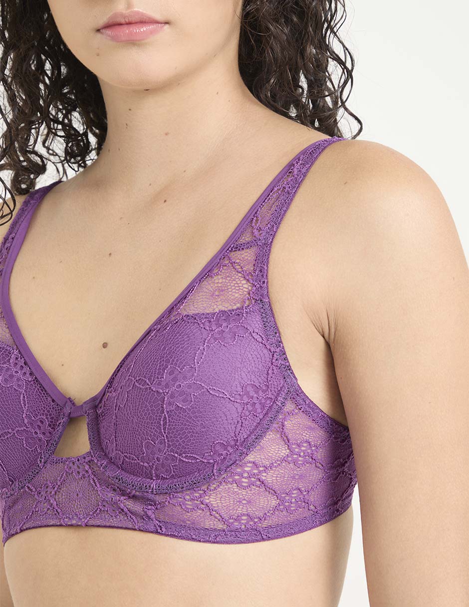 Brassiere demi con copa para mujer 4