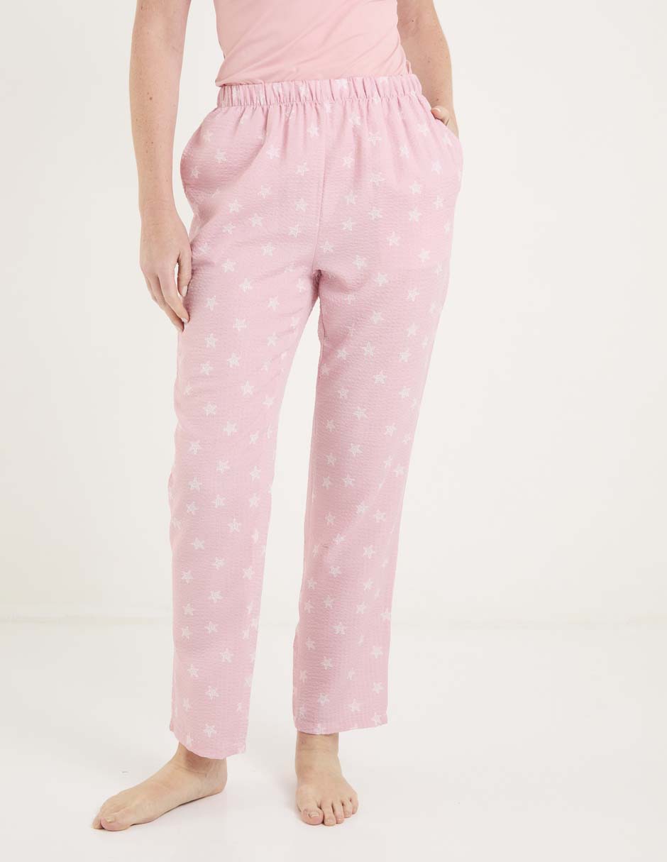 Pantalón pijamero regular para mujer Pantalón pijamero regular para mujer