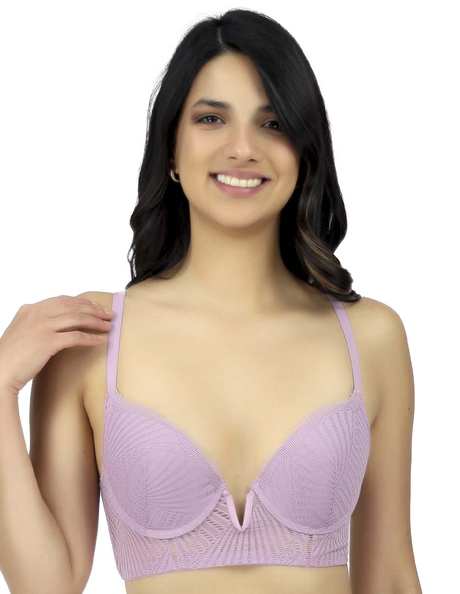 Brassiere escote profundo copa preformada para mujer Brassiere escote profundo copa preformada para mujer