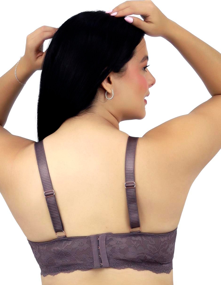 Brassiere plunge copa preformada para mujer 2