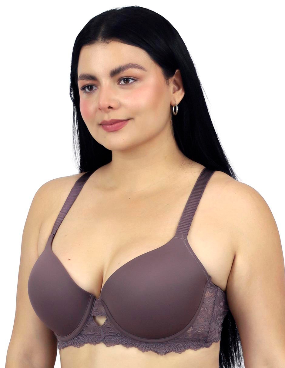 Brassiere plunge copa preformada para mujer 4