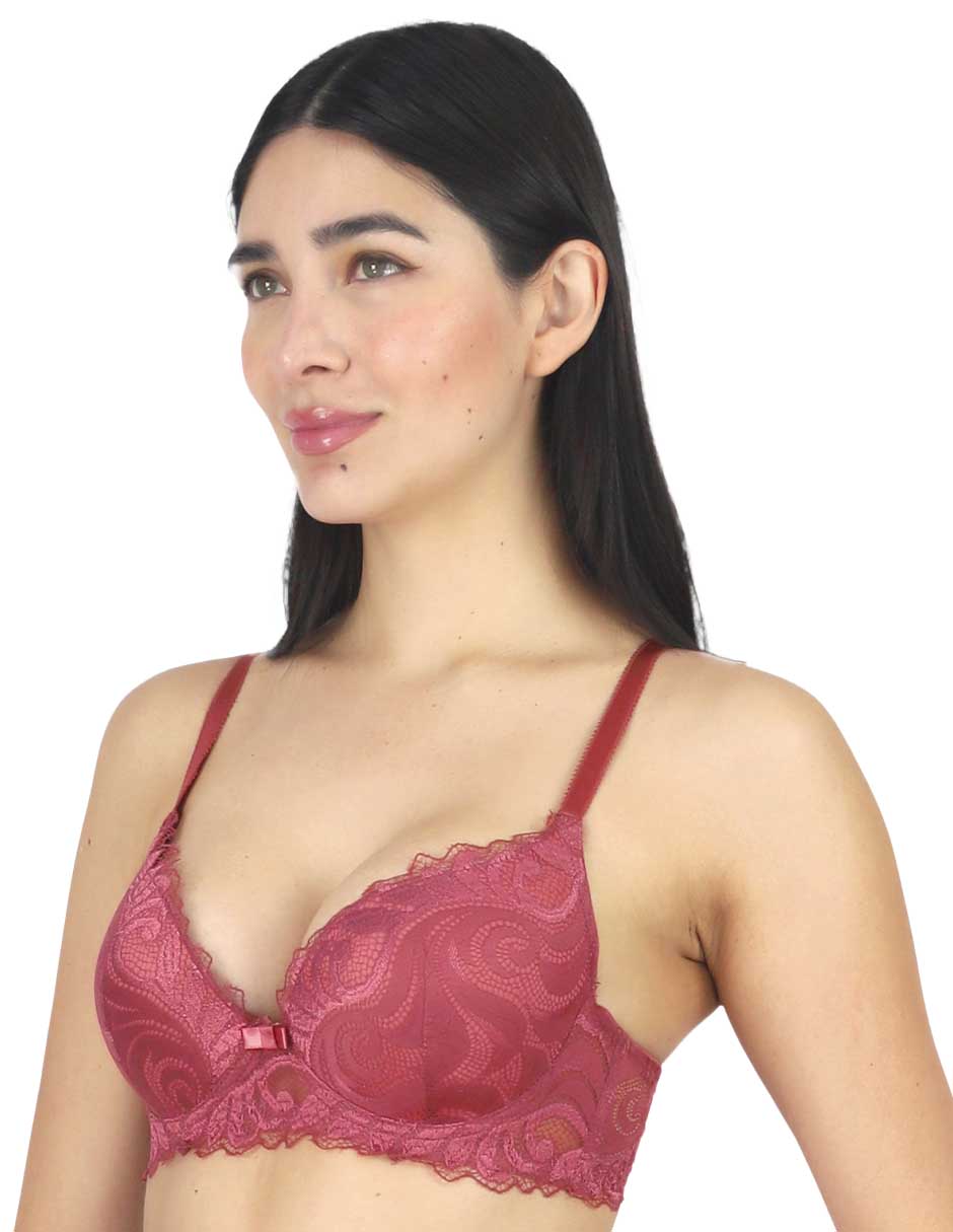 Brassiere demi copa preformada para mujer 2