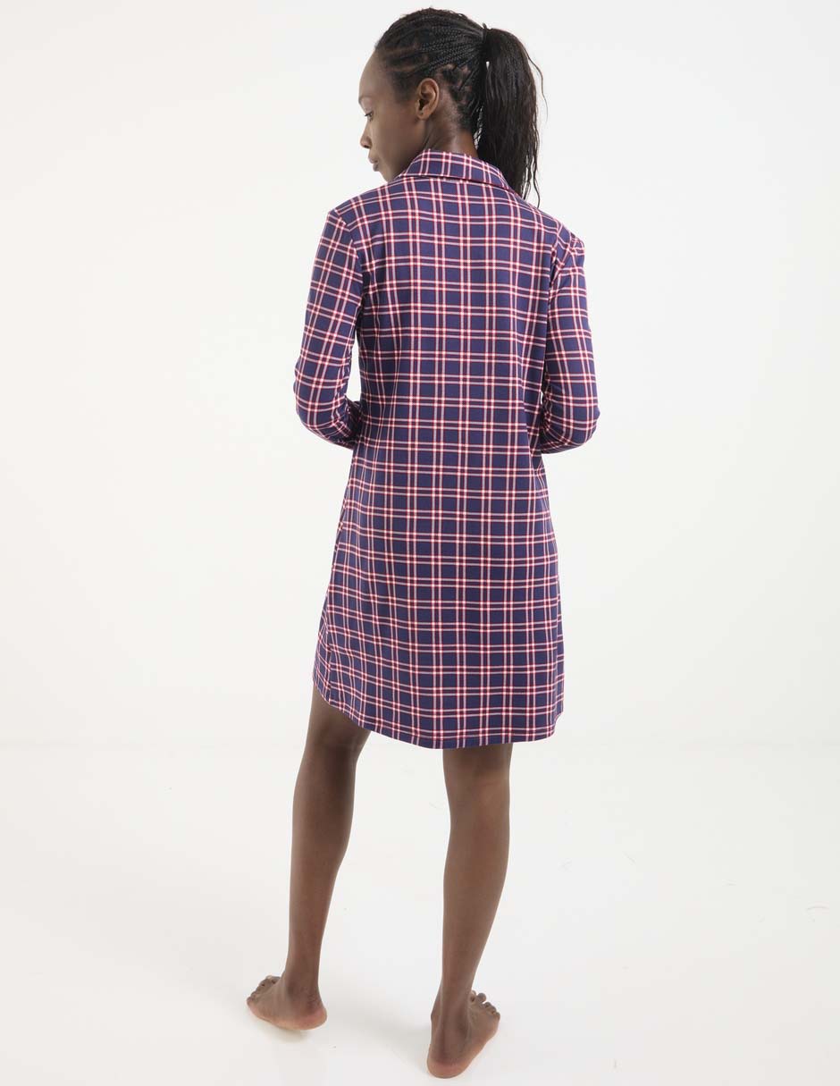 Camisón estampado a cuadros 2