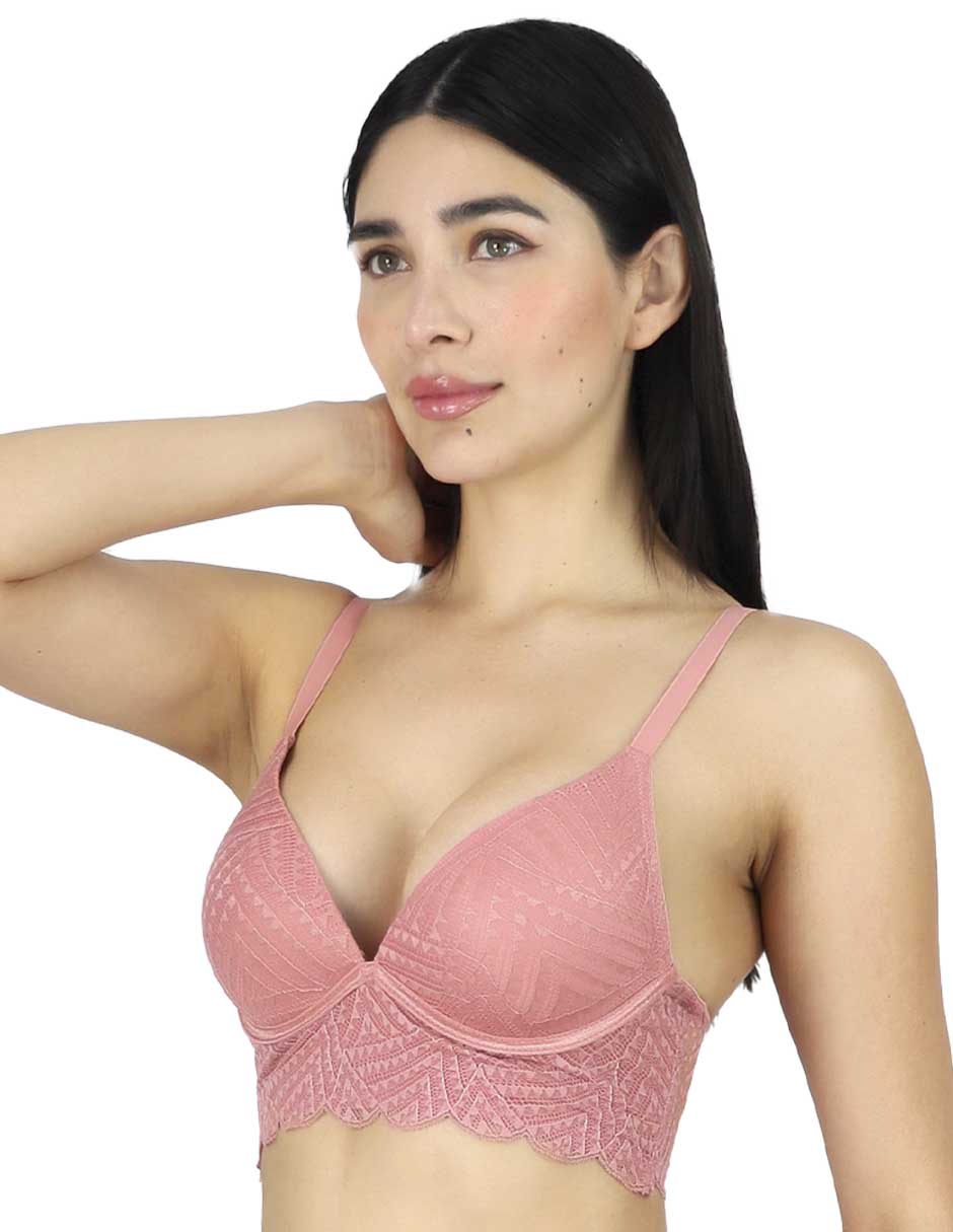 Brassiere peto medio copa preformada para mujer 2