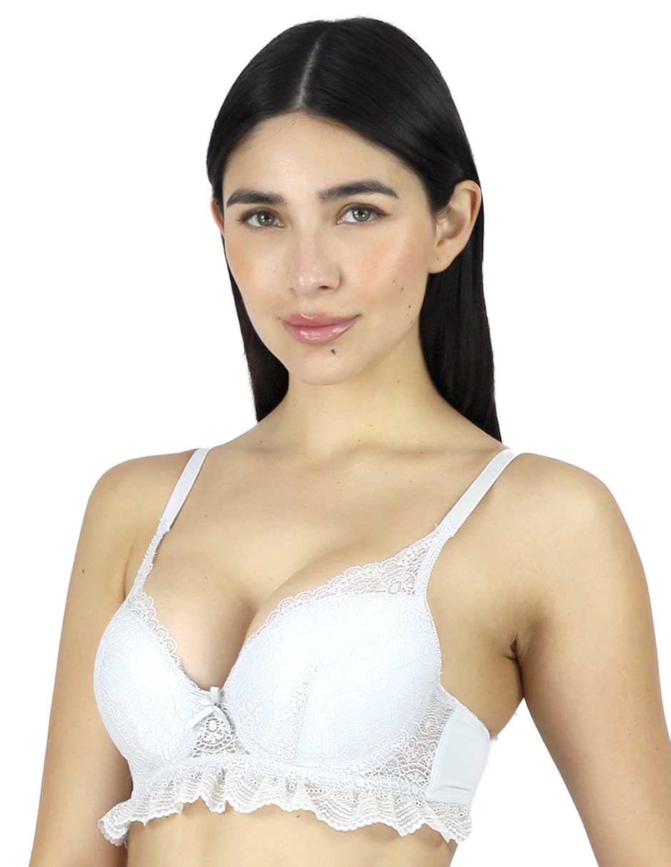 Brassiere peto medio con copa para mujer 2