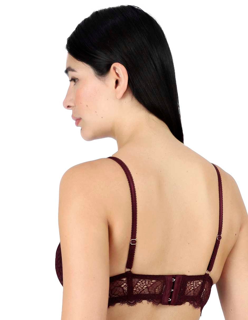 Brassiere escote profundo copa preformada para mujer 3