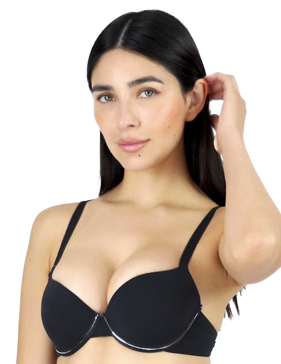 Brassiere escote profundo copa preformada para mujer 2