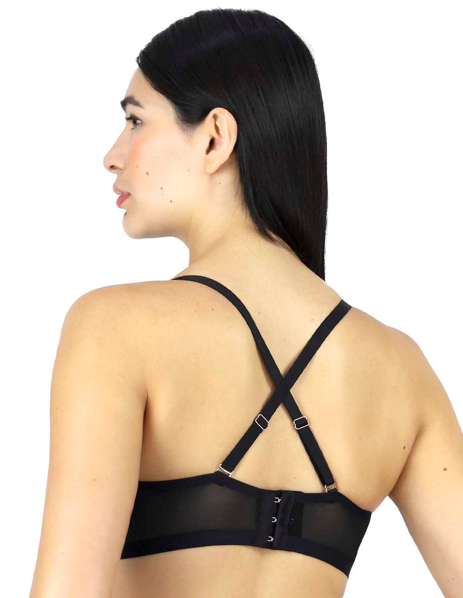Brassiere strapless copa preformada para mujer 4