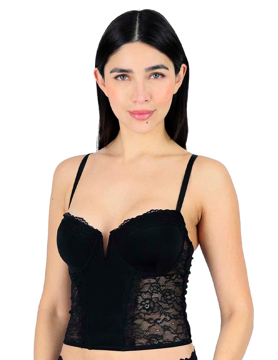 Brassiere corselette copa preformada para mujer 2